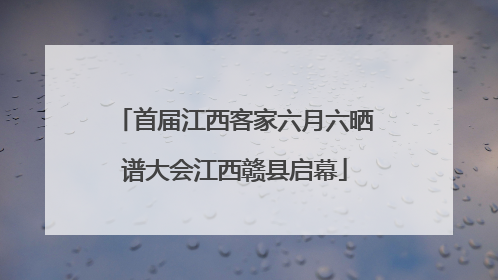 首届江西客家六月六晒谱大会江西赣县启幕