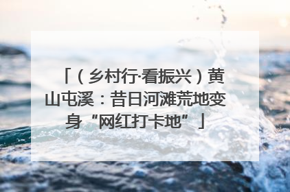 （乡村行·看振兴）黄山屯溪：昔日河滩荒地变身“网红打卡地”