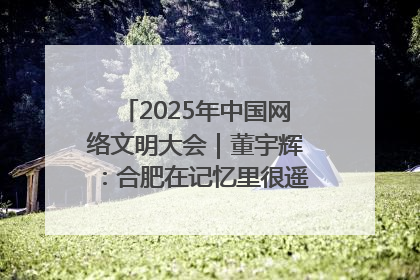 2025年中国网络文明大会｜董宇辉：合肥在记忆里很遥远也很亲切