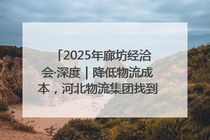 2025年廊坊经洽会·深度｜降低物流成本，河北物流集团找到一把“金钥匙”