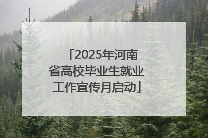 2025年河南省高校毕业生就业工作宣传月启动