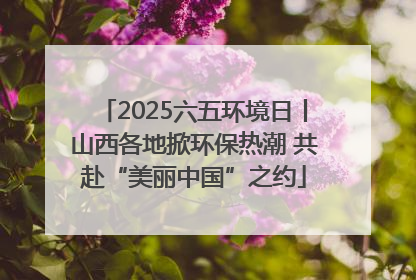 2025六五环境日丨山西各地掀环保热潮 共赴“美丽中国”之约