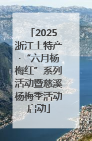 2025浙江土特产·“六月杨梅红”系列活动暨慈溪杨梅季活动启动