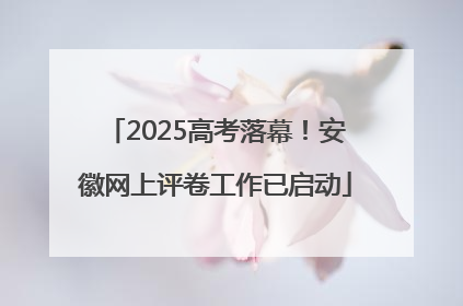 2025高考落幕！安徽网上评卷工作已启动