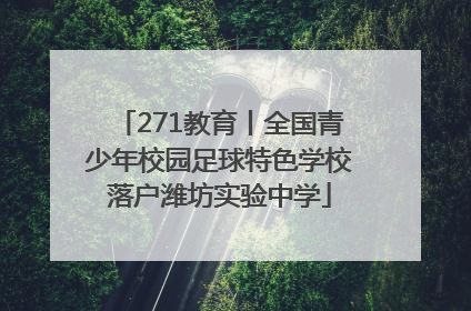 271教育丨全国青少年校园足球特色学校落户潍坊实验中学