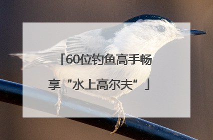 60位钓鱼高手畅享“水上高尔夫”